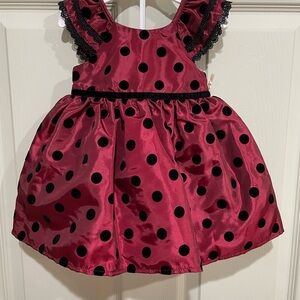 Girls' Red Polka Dot Dress